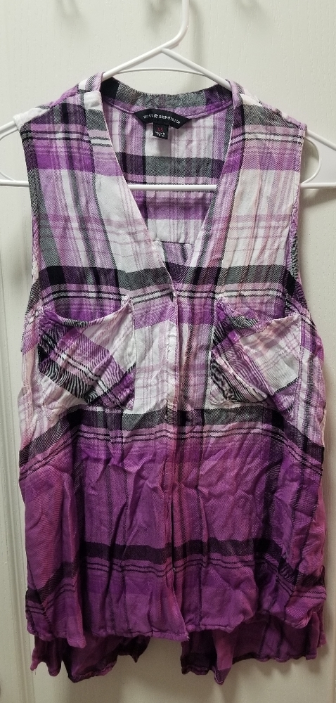 Plaid button down